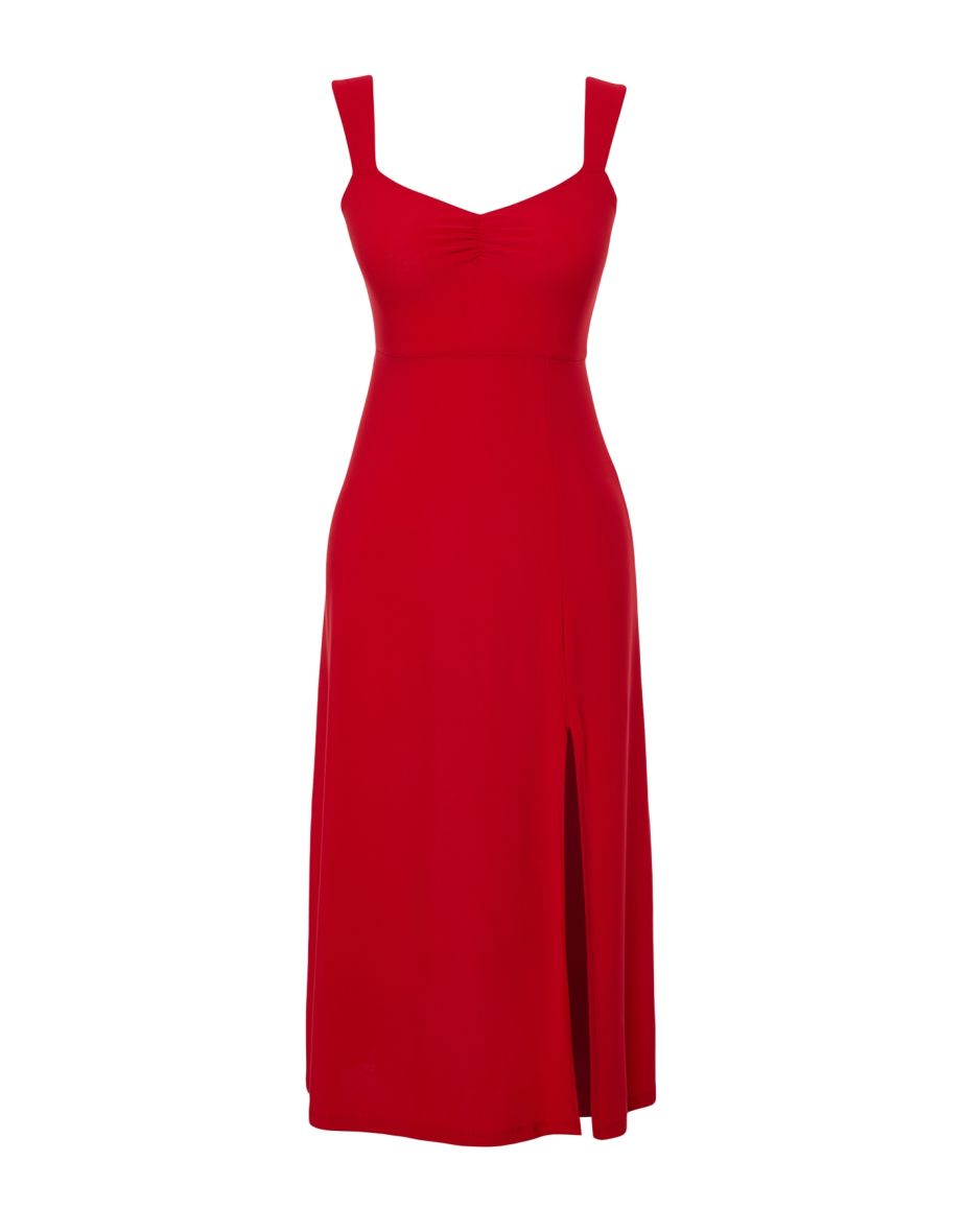 Trendyol Ruched A-Line Midi Dress - 7