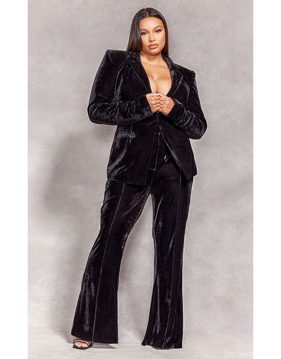 Naomi Campbell Women's Pintuck Detail Flared Pants
