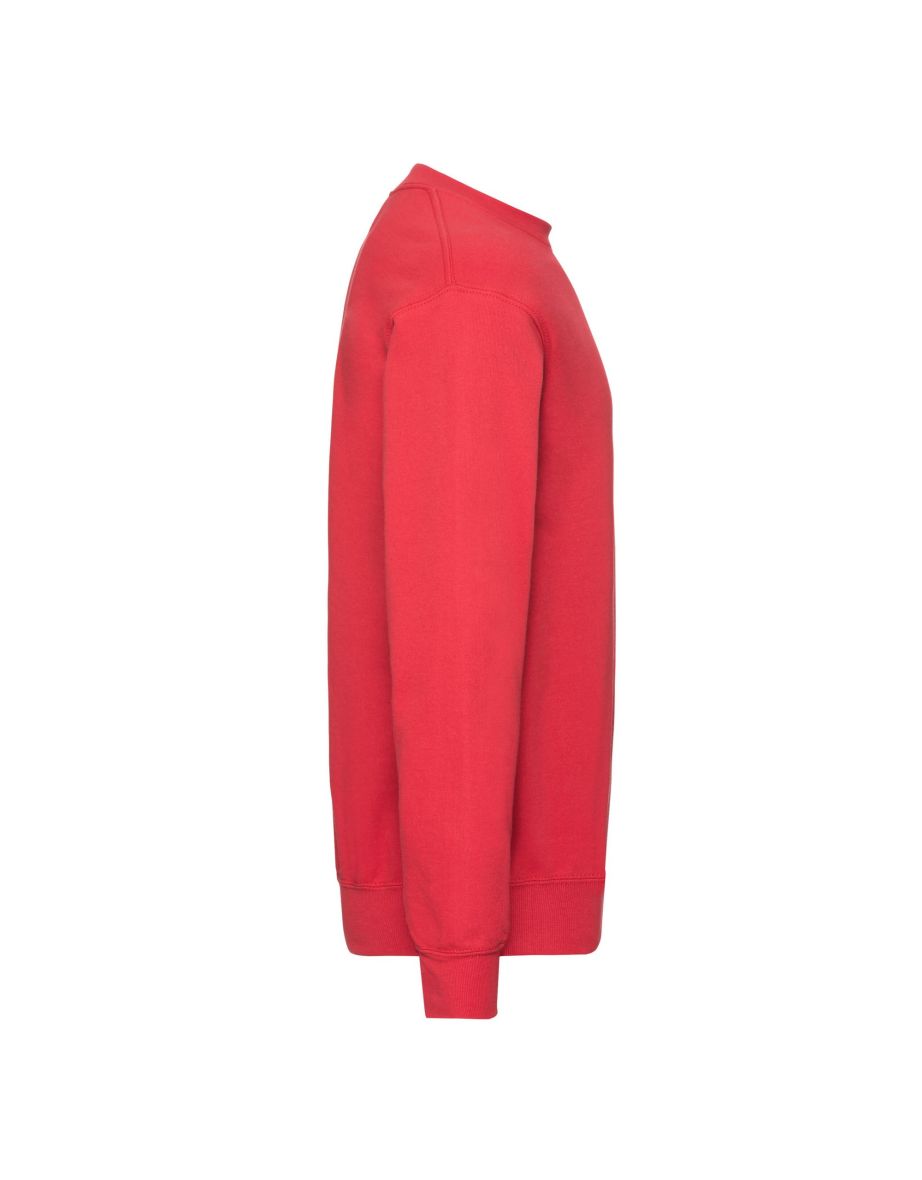 Fruit Of The Loom Mens Classic Drop Shoulder Sweatshirt - Red - 2