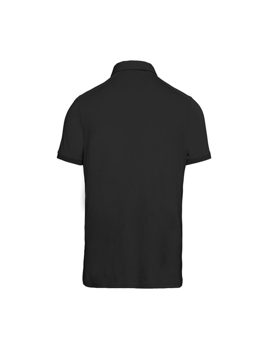 Kariban Mens Jersey Knit Polo Shirt - Black - 1