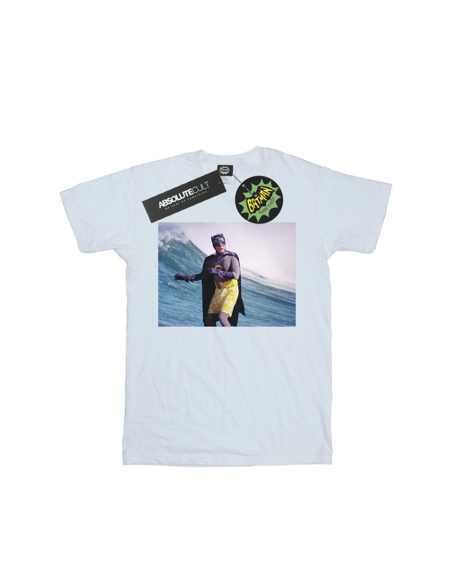 DC Comics Boys Batman TV Series Surfing Still T-Shirt - White