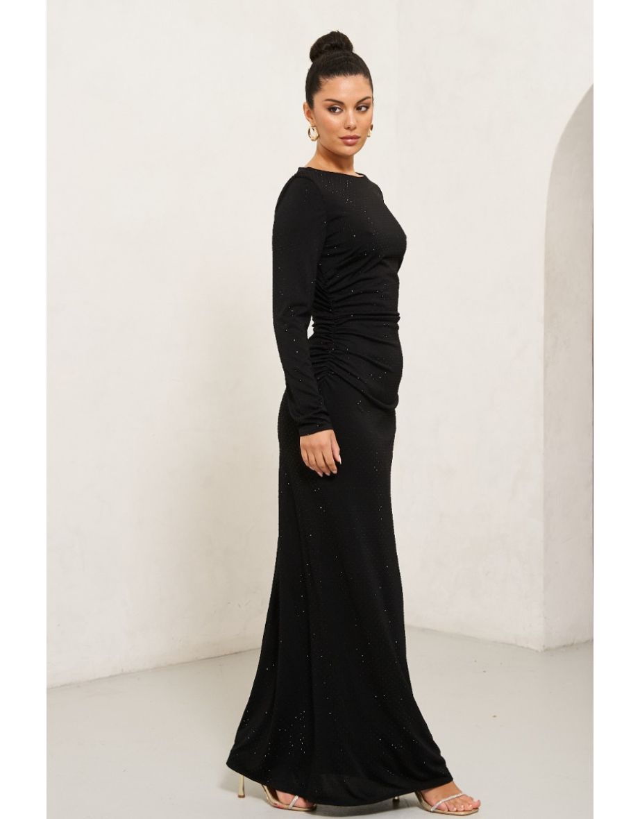 TFNC Penny Black Sequin Dress