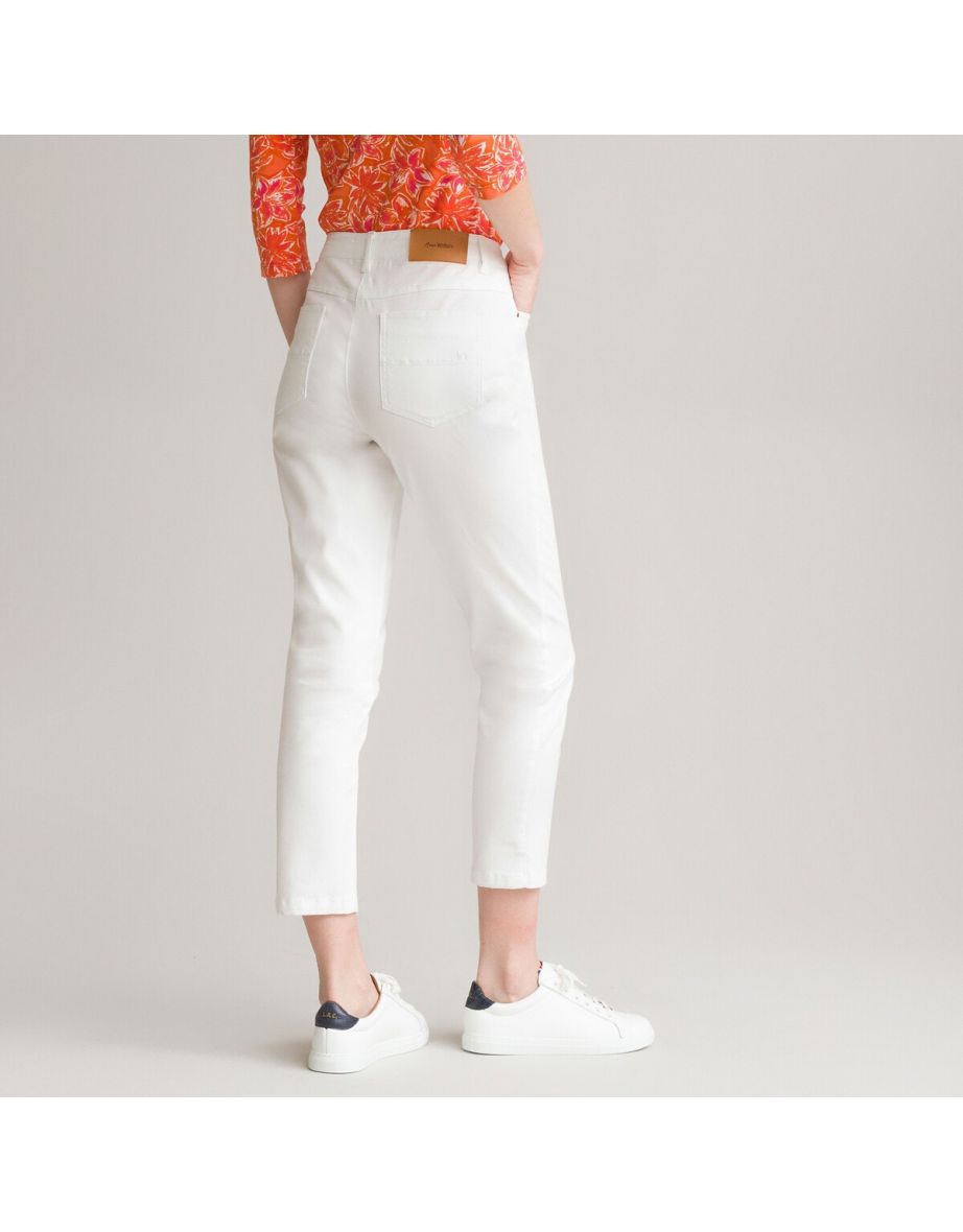 Cotton Ankle Grazer Trousers, Length 25" - 3