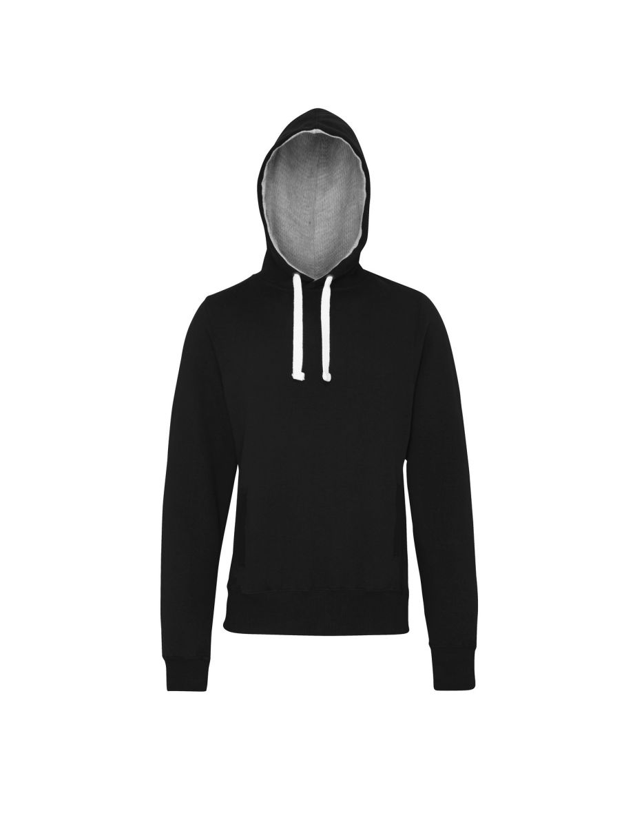 AWDis Just Hoods Mens Chunky Pullover Hoodie - Jet Black