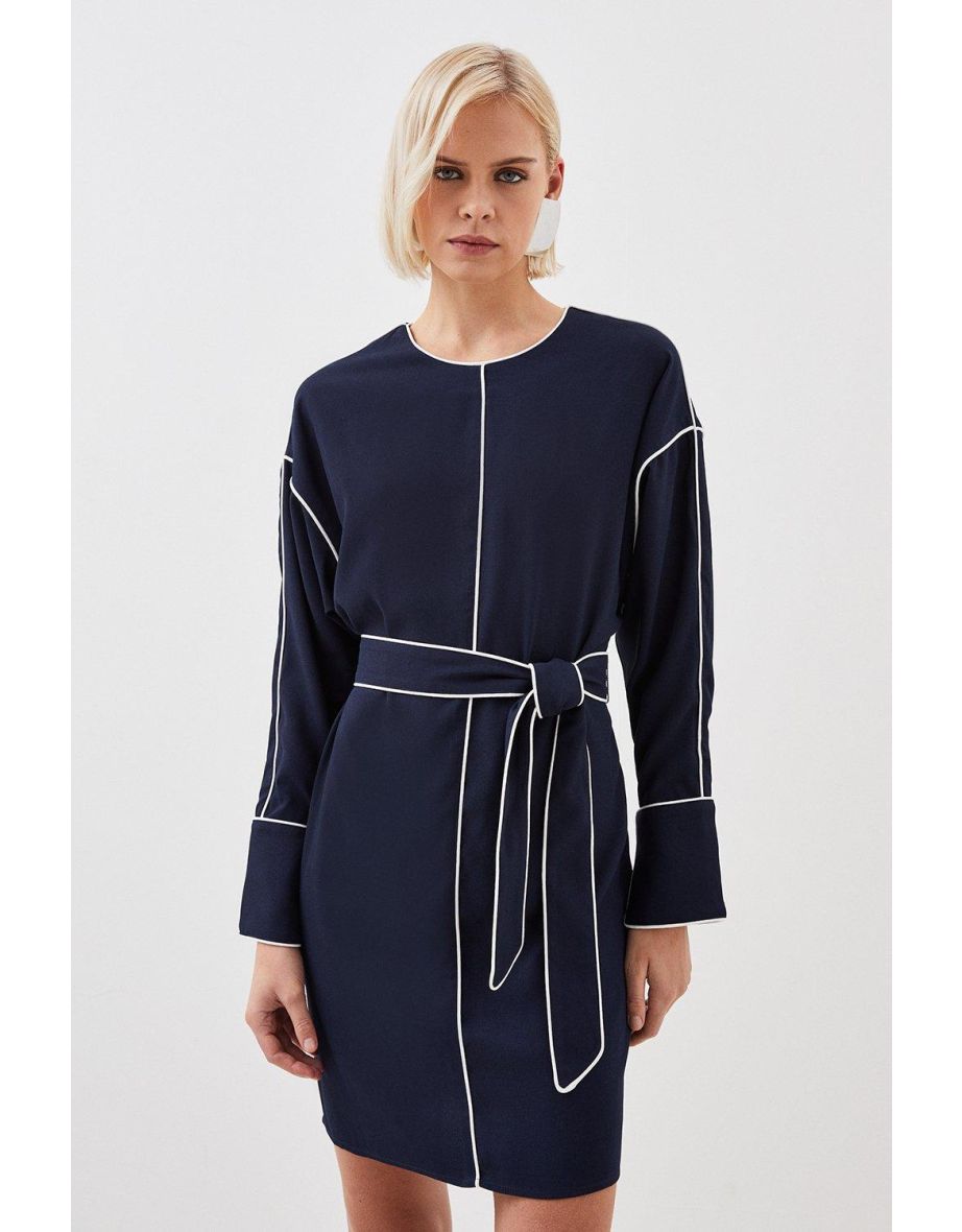 Karen millen navy store dress