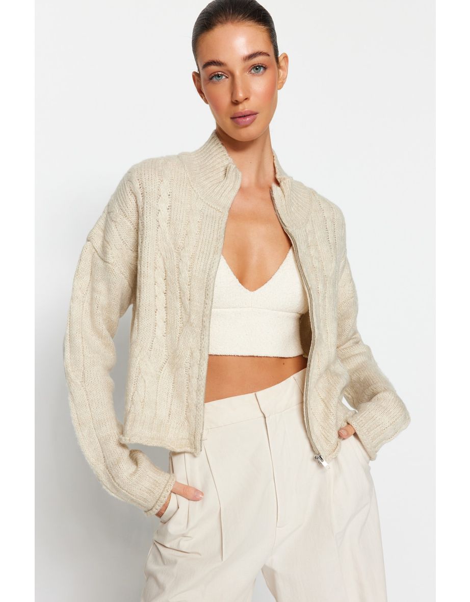 Cardigan - Beige - Regular fit