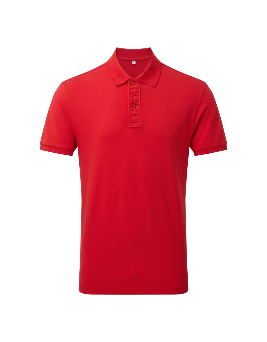 Asquith & Fox Mens Infinity Stretch Polo Shirt - Cherry Red