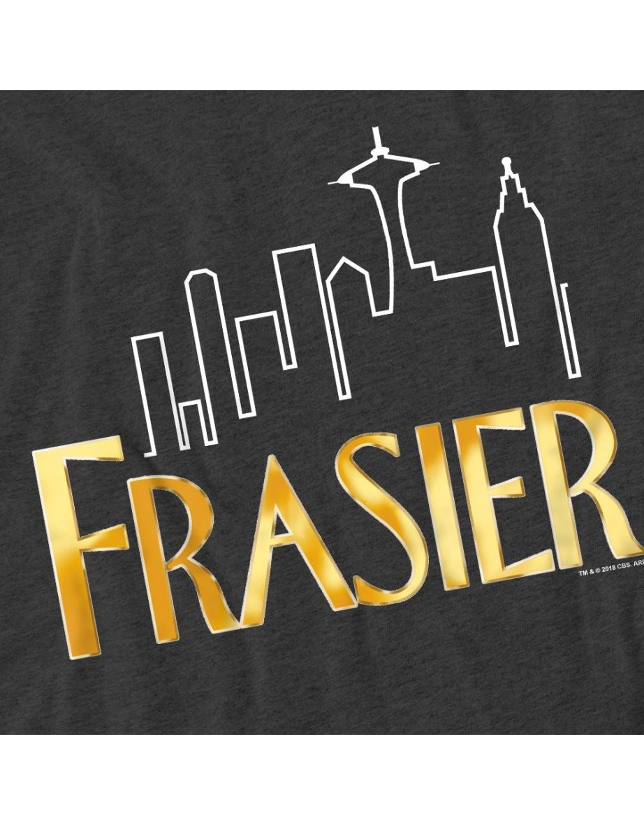 Frasier Unisex Adult Logo T-Shirt - Charcoal - 3