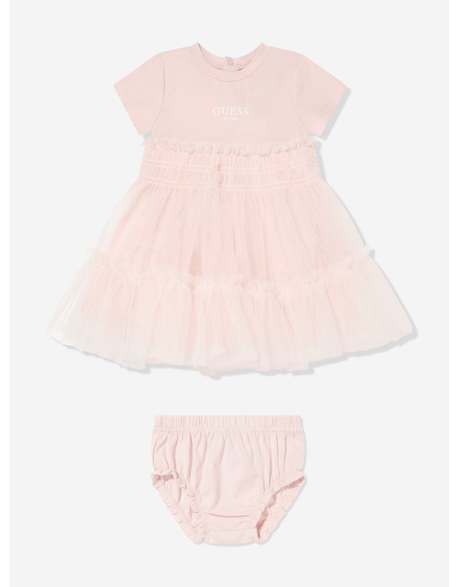 Baby Girls Dress with Knickers in Pink