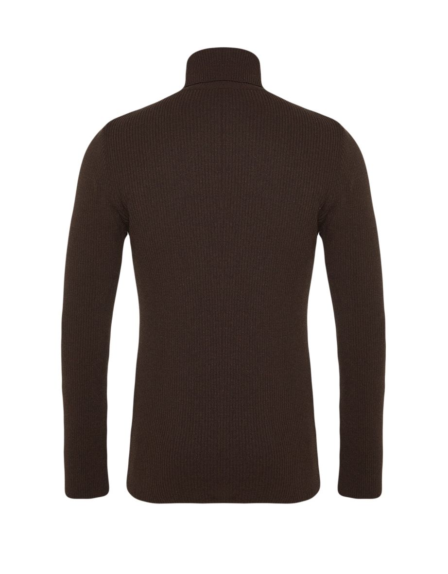 Sweater - Brown - Fitted