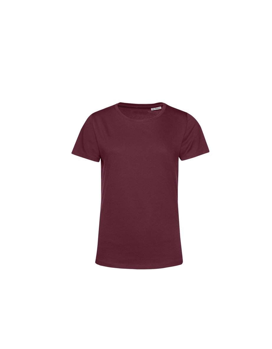 B&C Womens/Ladies E150 Organic Short-Sleeved T-Shirt - Burgundy