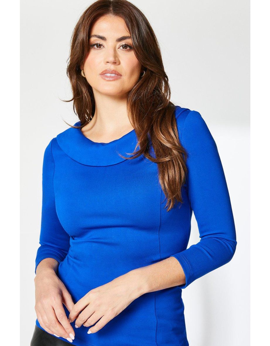 Principles by Debenhams Blue Zipped Top - 3