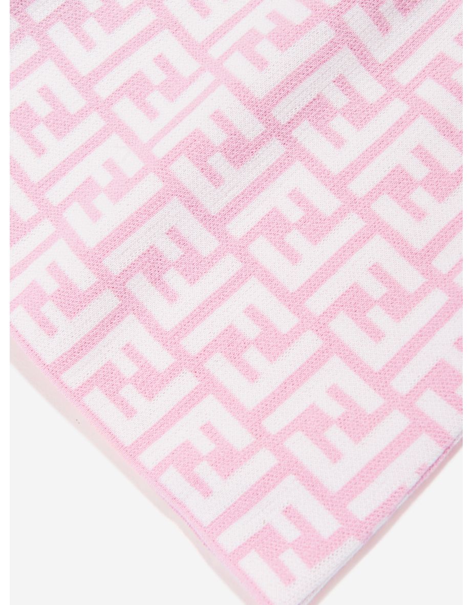 Baby Girls FF Logo Knit Dress in Pink - 3