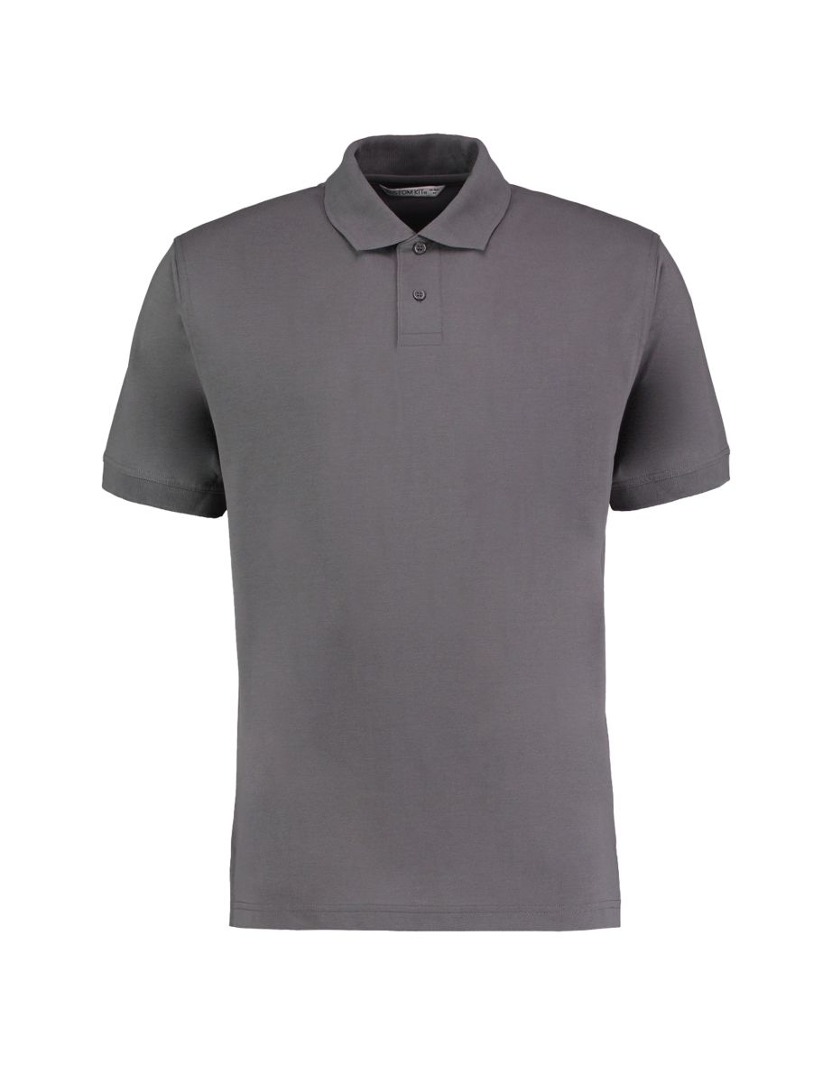 Kustom Kit Mens Regular Fit Workforce Pique Polo Shirt - Charcoal Grey