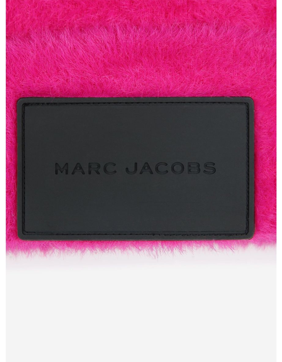 MARC JACOBS Girls Logo Beanie Hat in Pink - 3