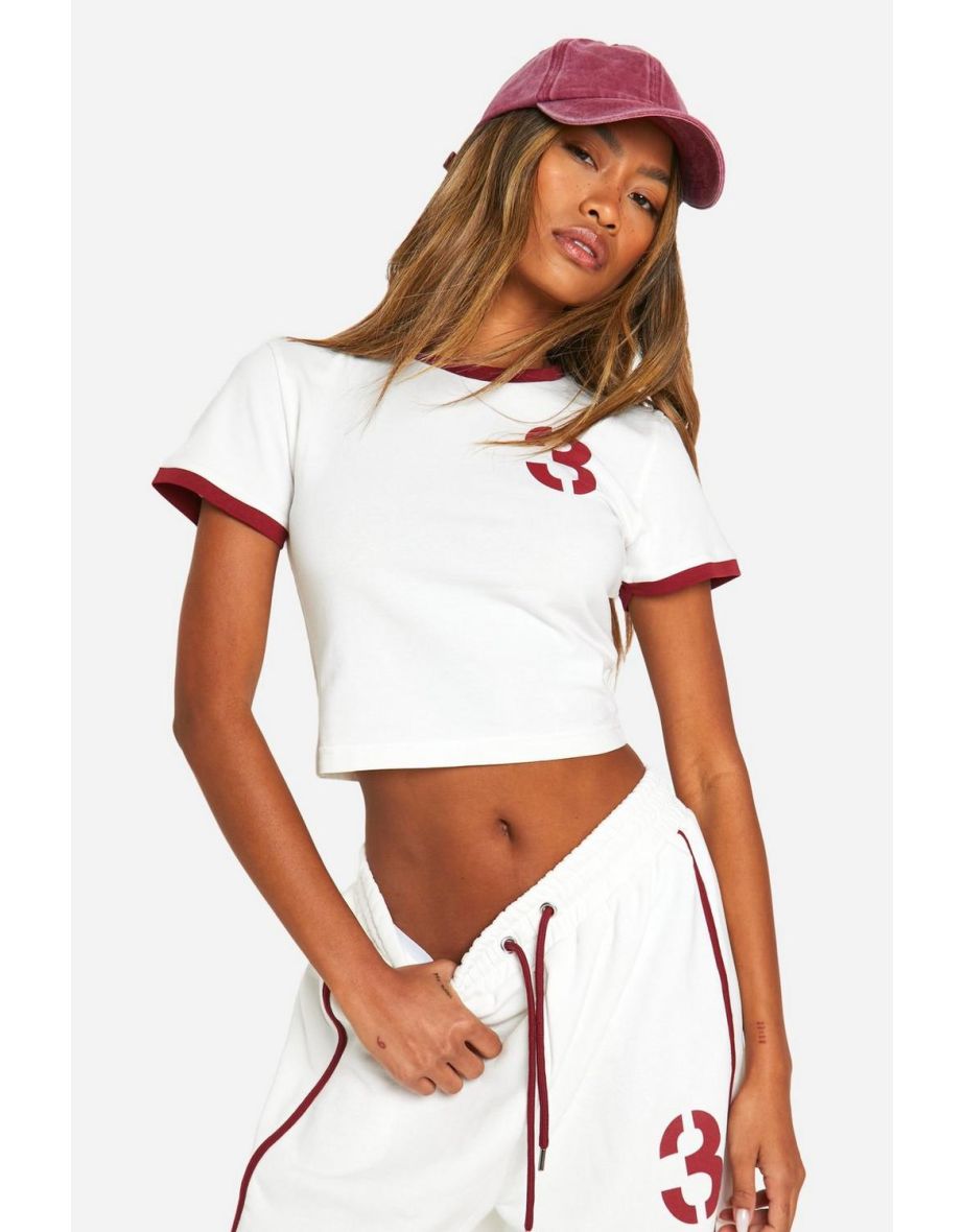 Slogan Baby T-shirt And Straight Leg Jogger Set - 3