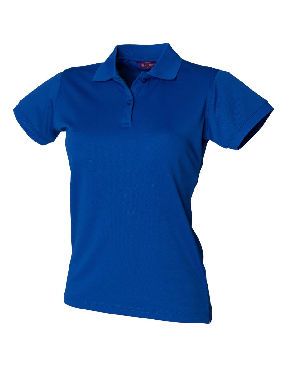 Henbury Womens/Ladies Coolplus® Fitted Polo Shirt - Royal
