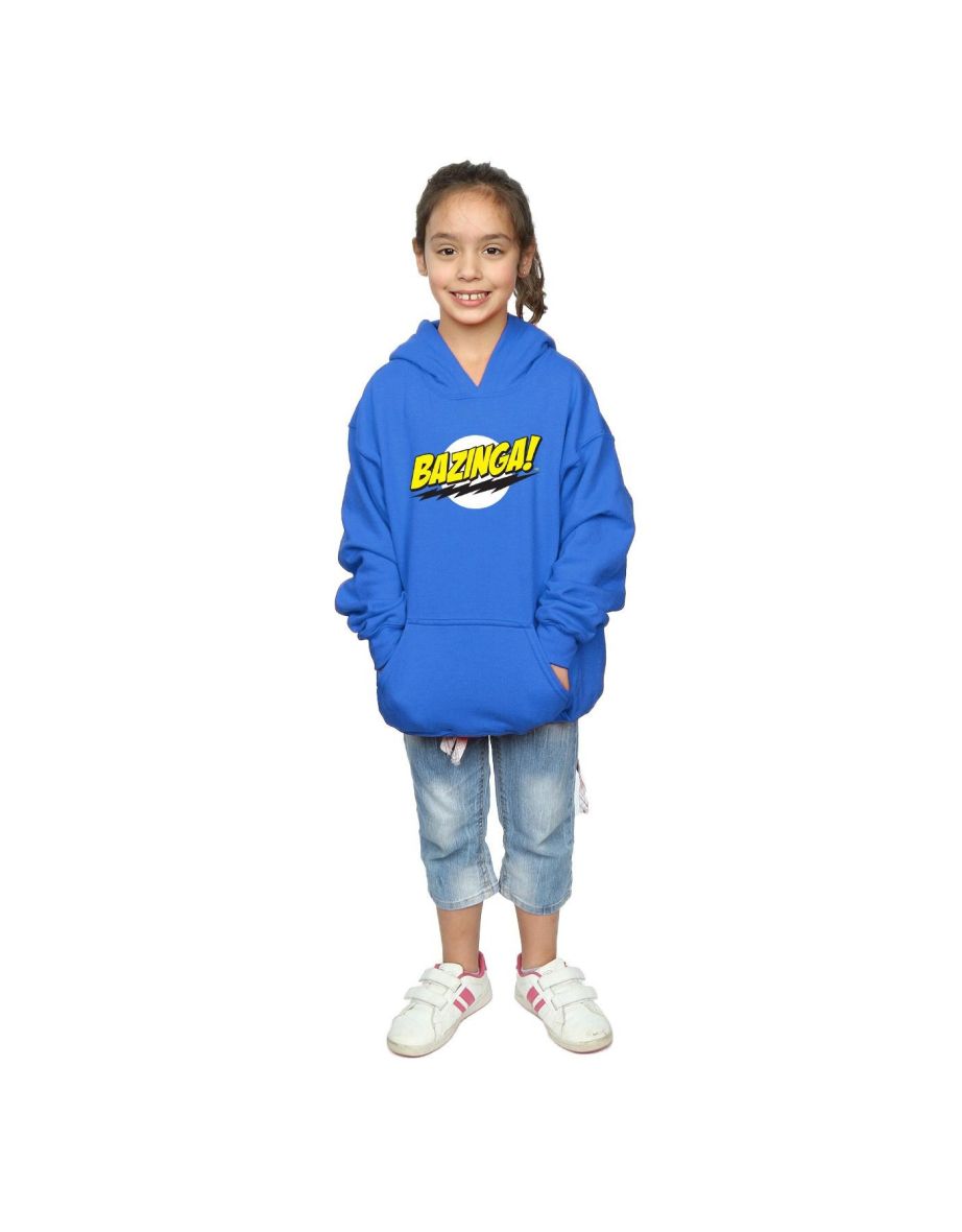 The Big Bang Theory Girls Sheldon Bazinga Hoodie - Royal Blue - 3