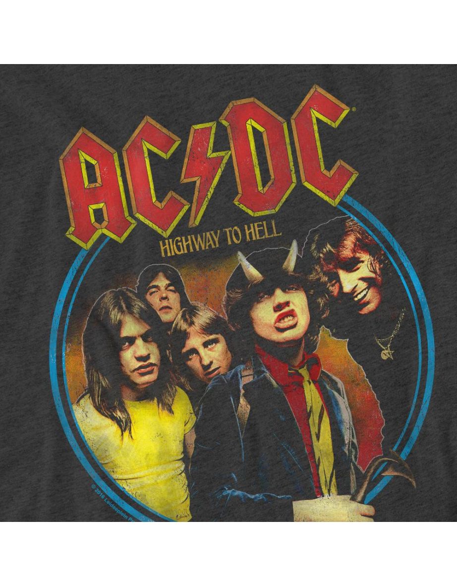 AC/DC Unisex Adult Highway To Hell T-Shirt - Charcoal - 3