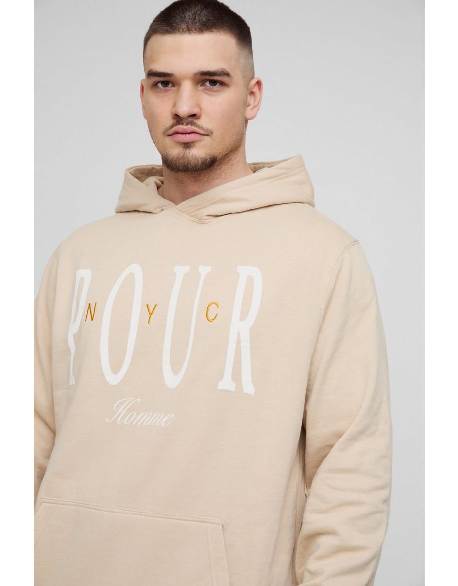 Tall Pour Homme Embroidered Hoodie - 2