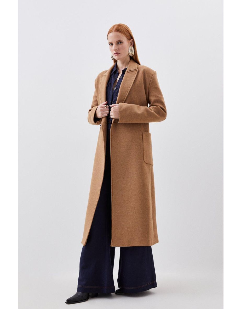 Midi wool clearance wrap coat