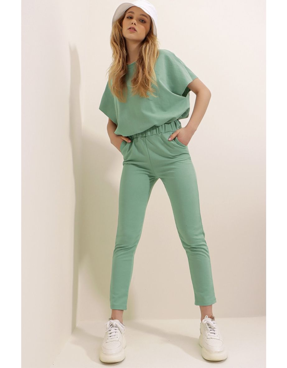 Sweatsuit - Green - Relaxed fit