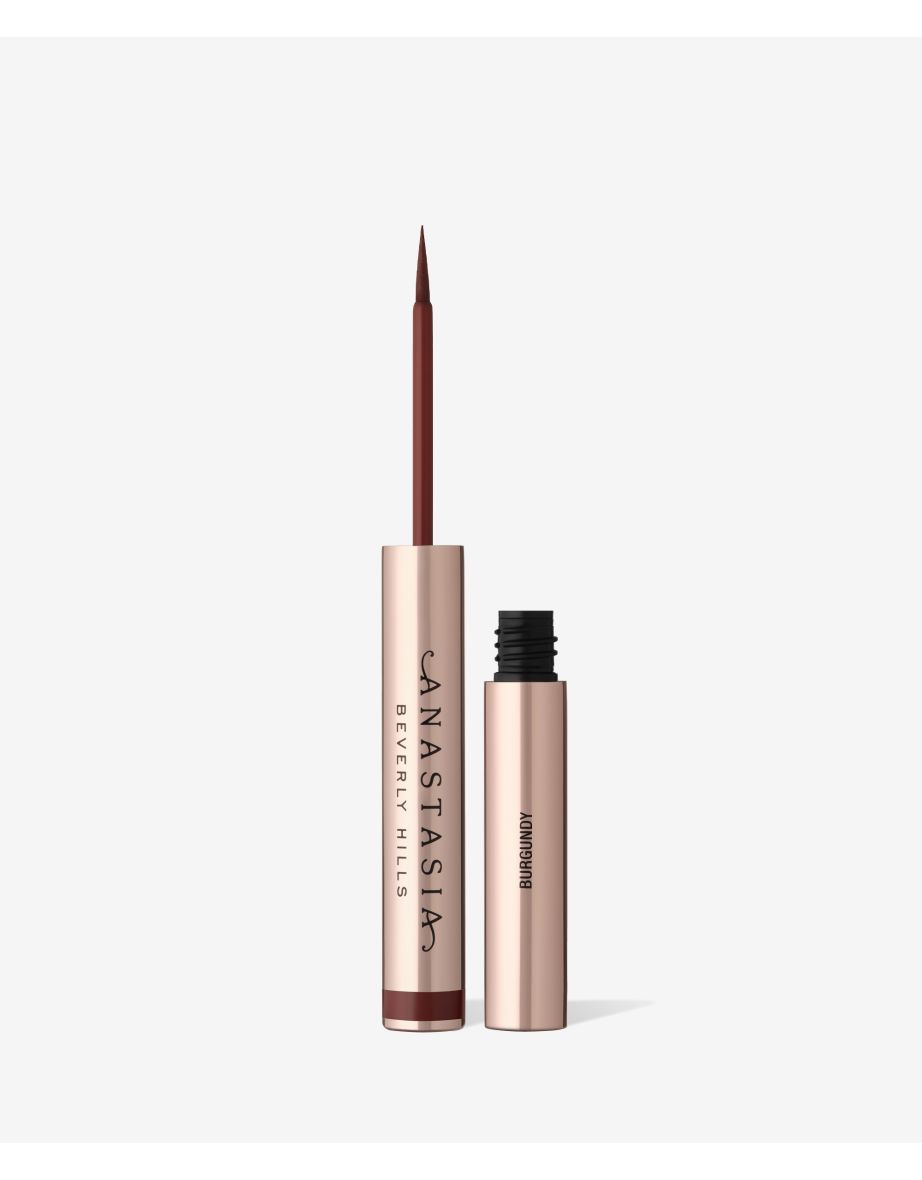 A waterproof liquid eyeliner -Burgundy