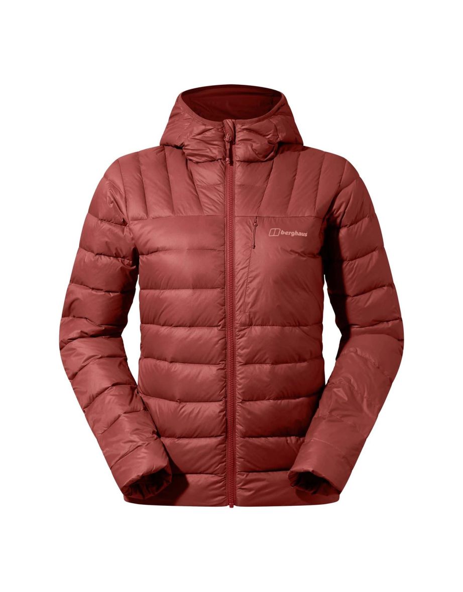 Women's Berghaus Silksworth Hooded Down Jacket in Red