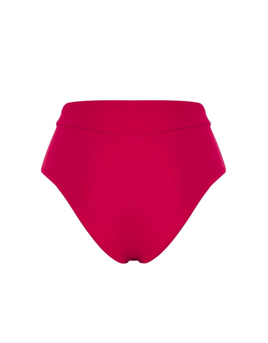 Maroon Normal Waist Regular Bikini Bottom - 3
