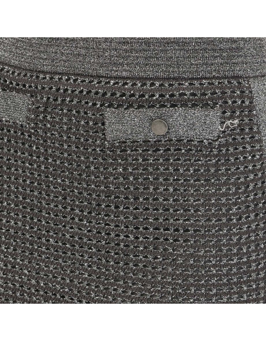 Women's Ted Baker Sanniaa Metallic Knitted Mini Skirt in Grey - 2
