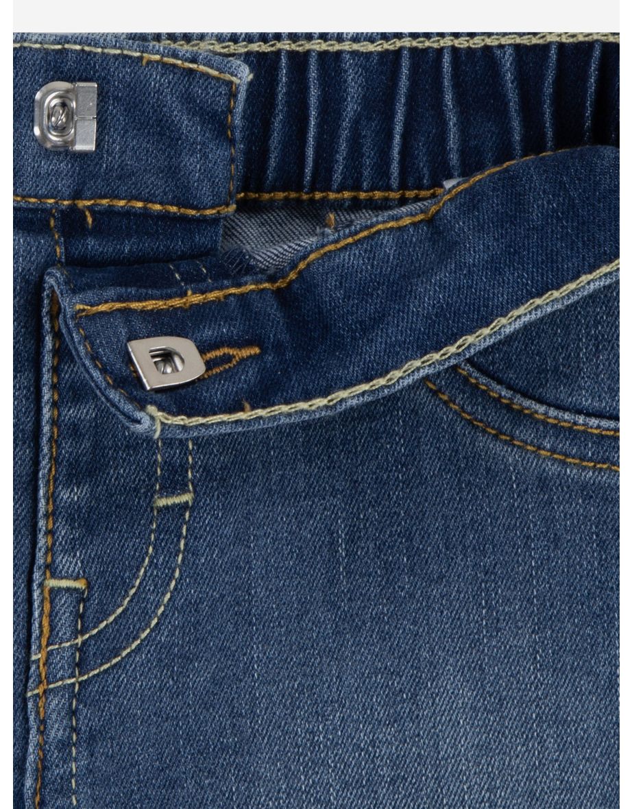 Baby Boys Levi and Friends Denim Set in White - 3