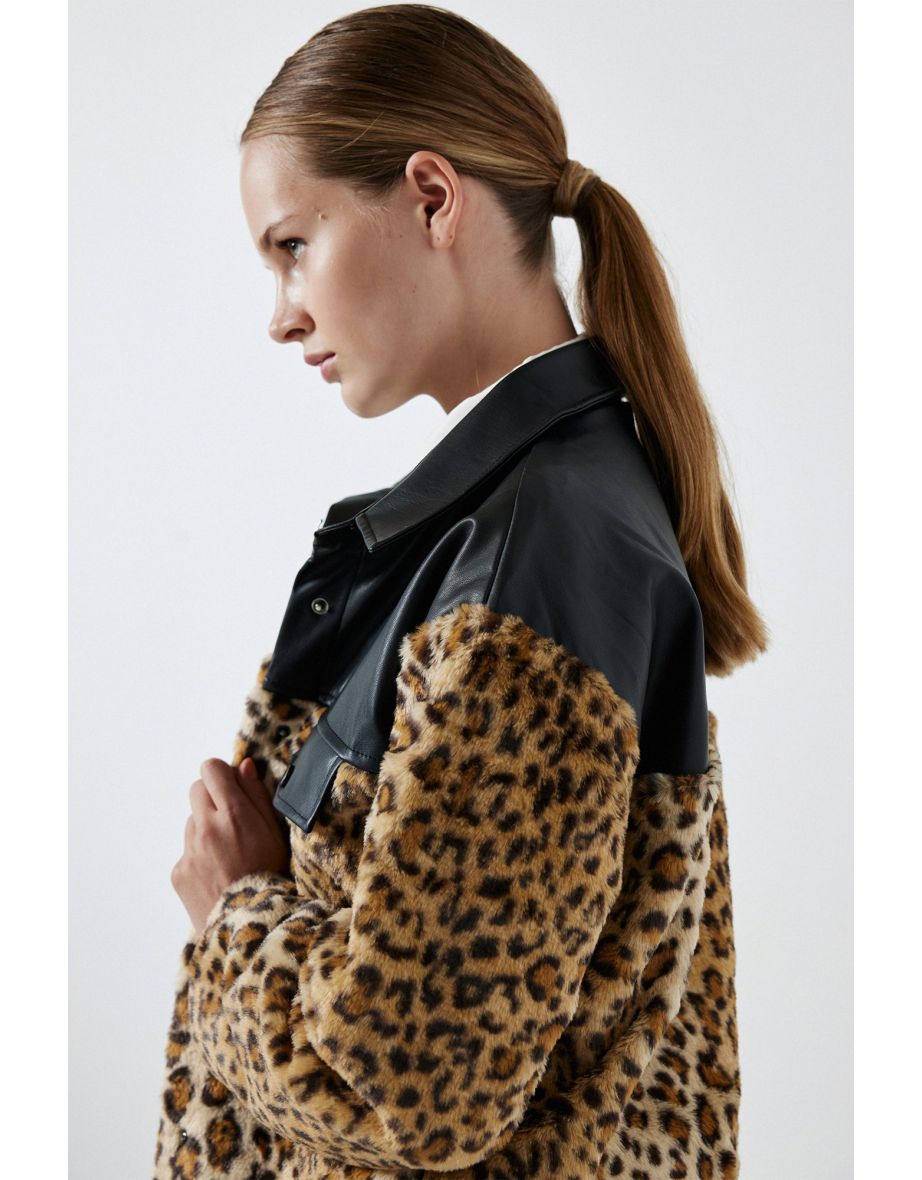 LEOPARD PANEL JACKET - 3