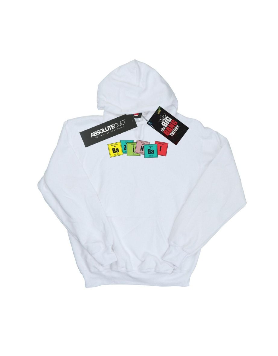 The Big Bang Theory Boys Bazinga Elements Hoodie - White