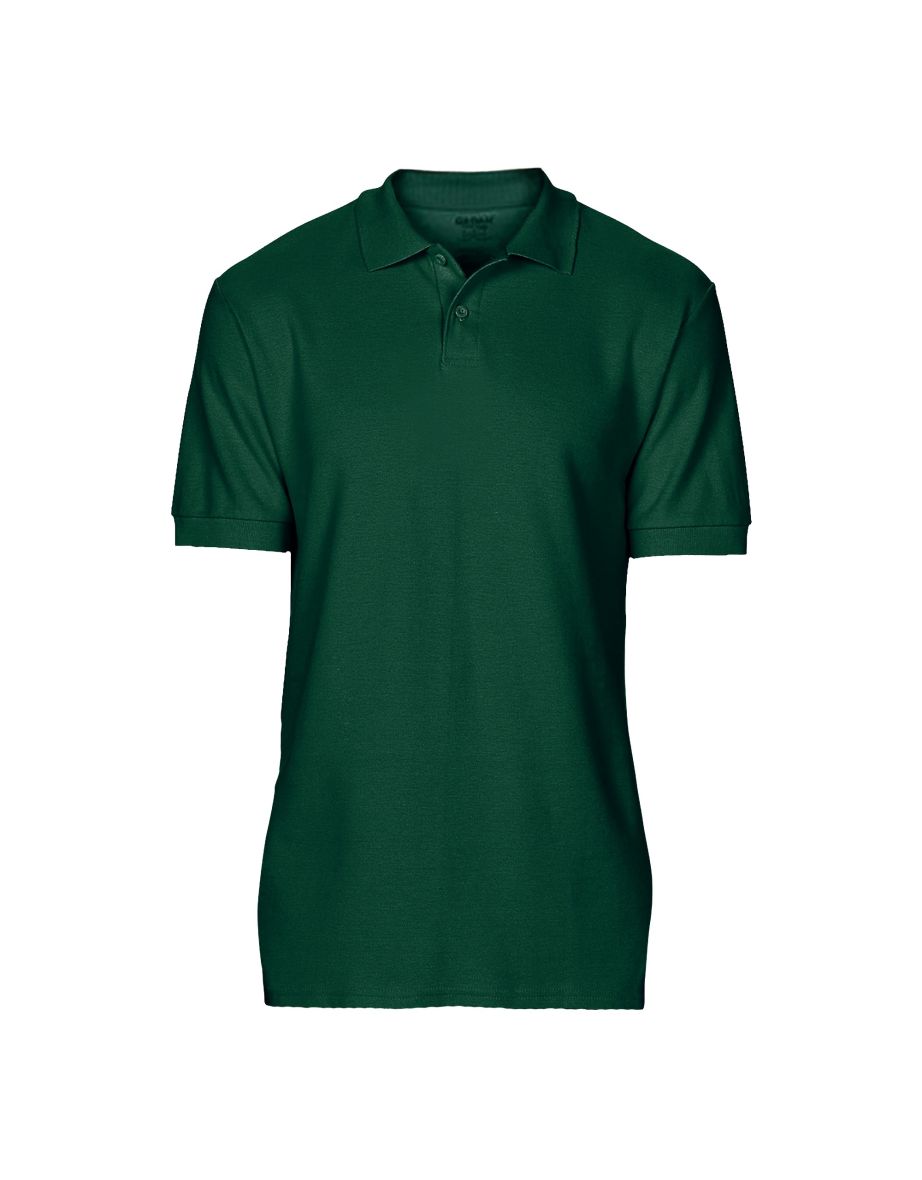 Gildan Softstyle Mens Short Sleeve Double Pique Polo Shirt - Forest Green