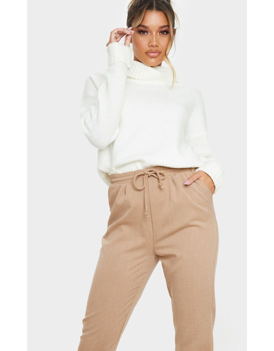 Taupe Diya Casual Trousers - 4