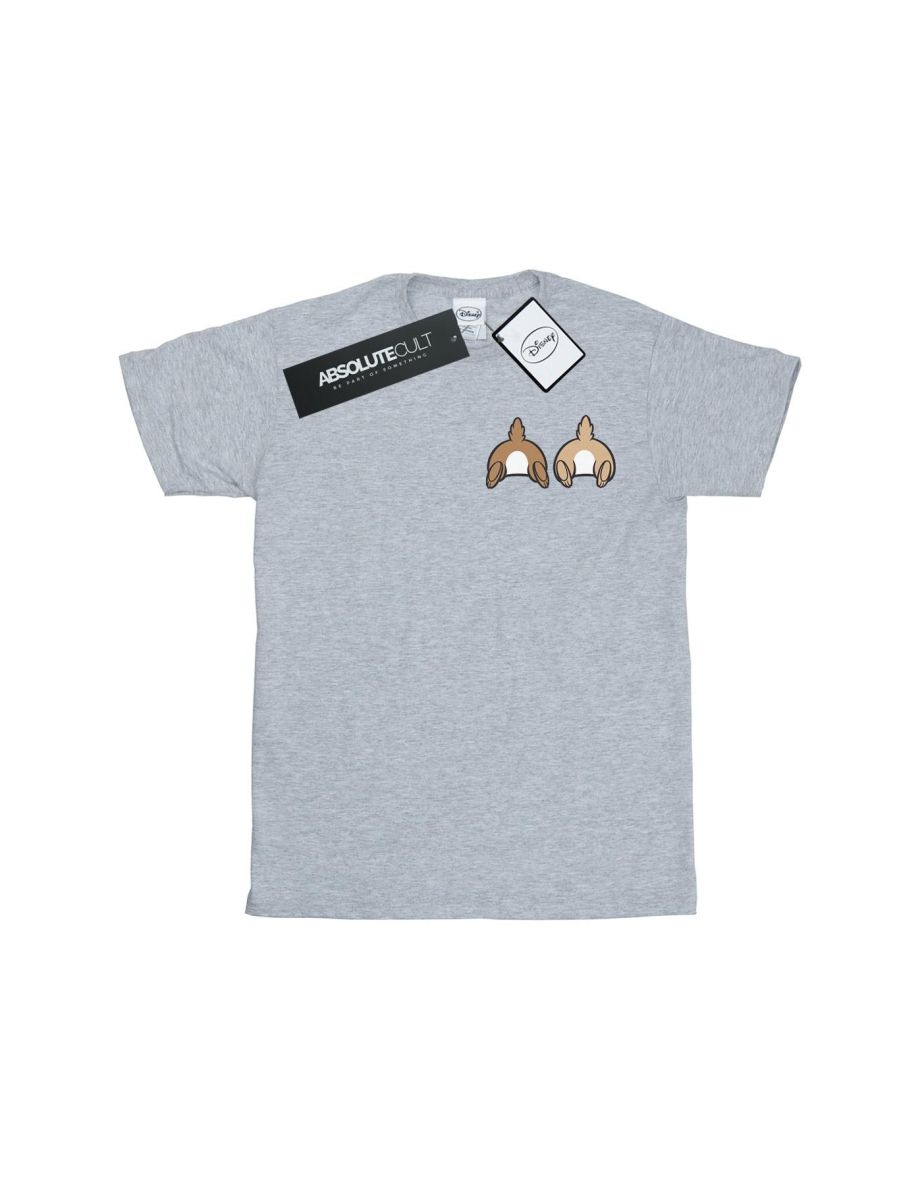 Disney Boys Chip N Dale Backside Breast Print T-Shirt - Sports Grey - 1