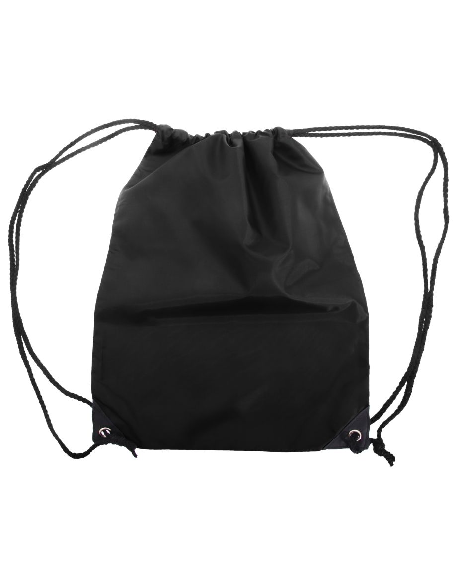 Shugon Stafford Plain Drawstring Tote Bag - 13 Litres (Pack of 2) - Black