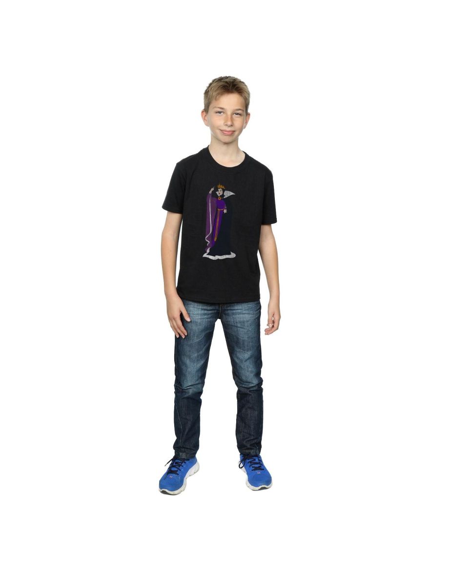 Disney Boys Snow White Classic Evil Queen Grimhilde T-Shirt - Black