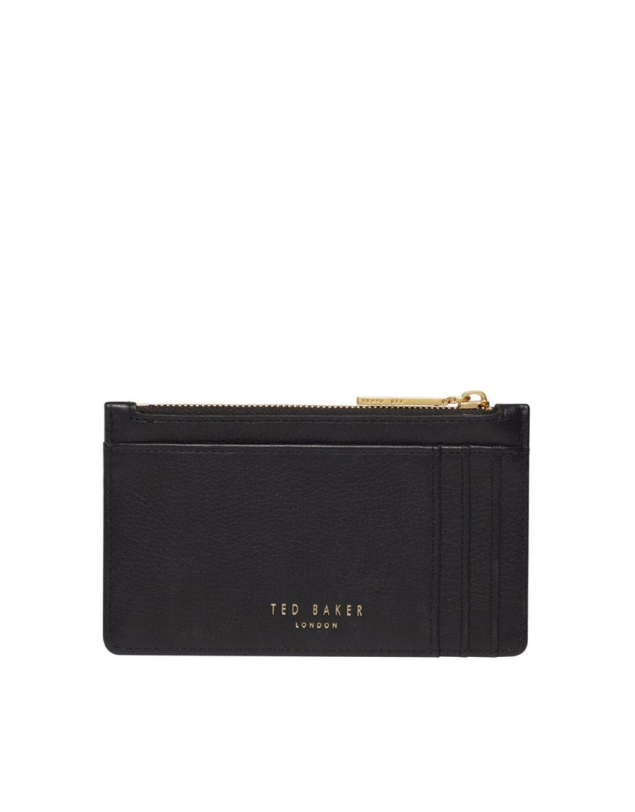 MARLEAH TB Script Zip Card Holder Black - 2