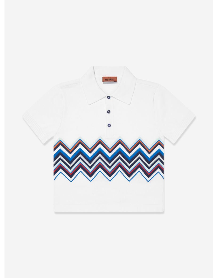 Boys knitted polo best sale