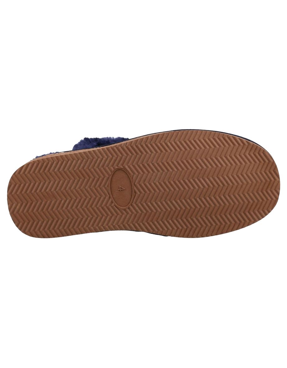 Hush Puppies Womens/Ladies Ashleigh Suede Slipper Boots - Navy - 3
