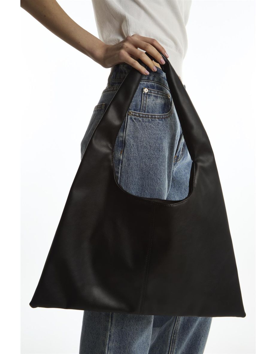 Black Winged Shoulder Tote-Bag