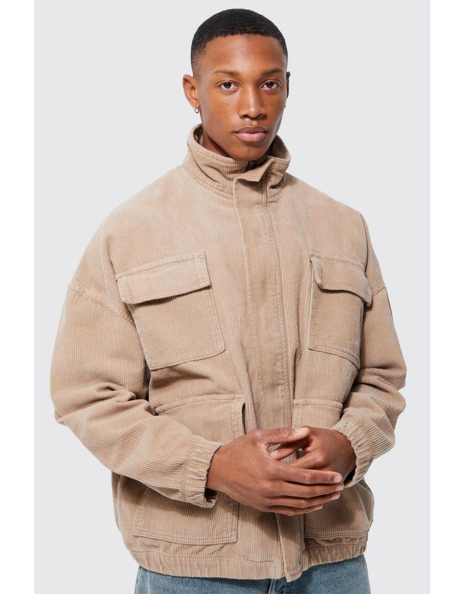 Boohooman corduroy outlet jacket