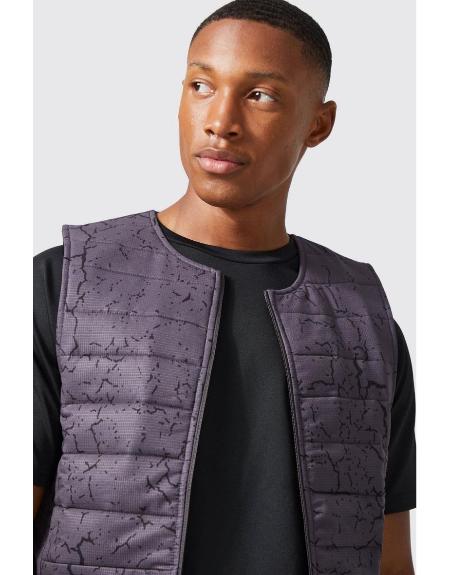 Active Training Dept Marble Body Warmer - charcoal - 2
