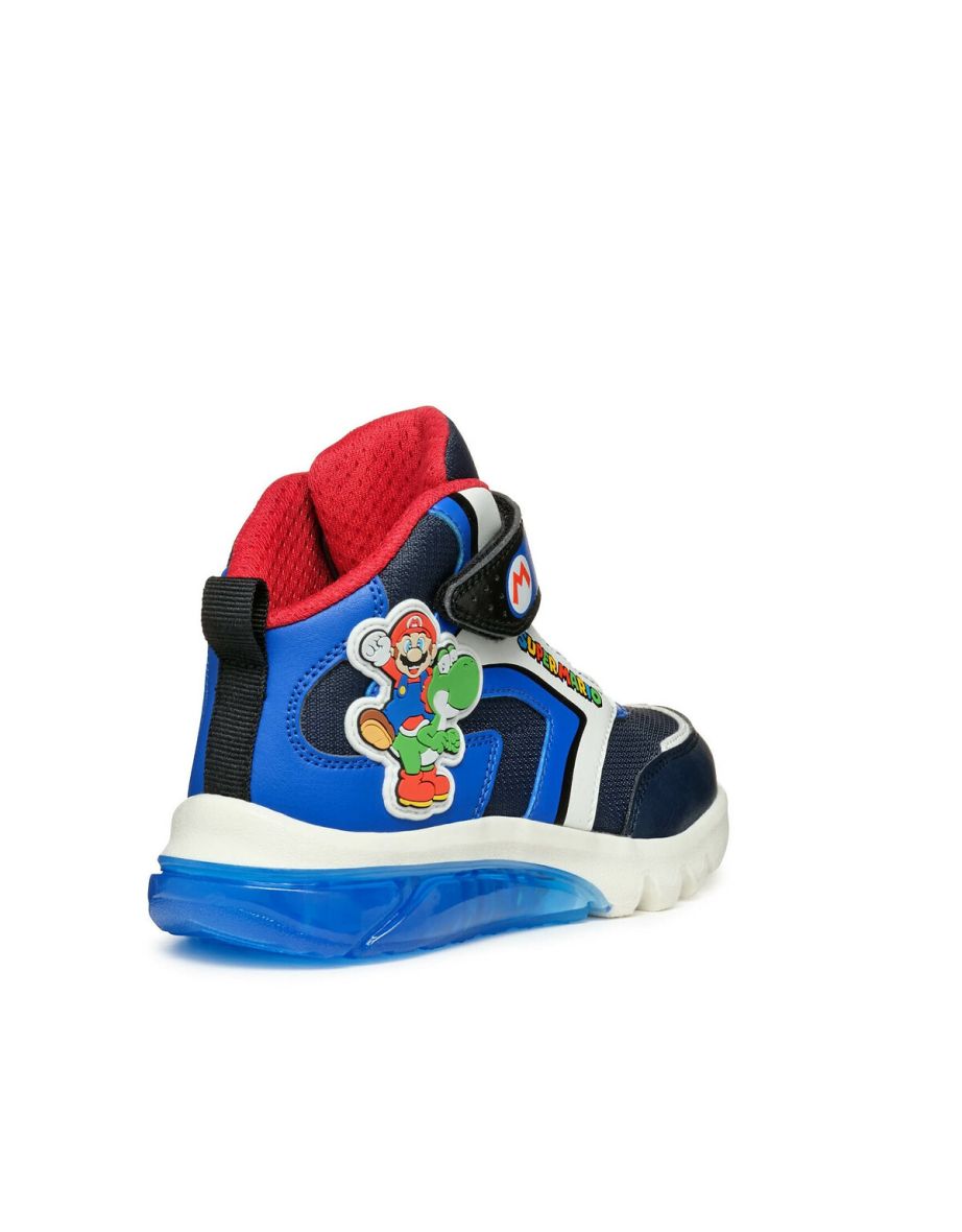 Kids' Ciberdron x Mario Breathable LED High Top Trainers - 6