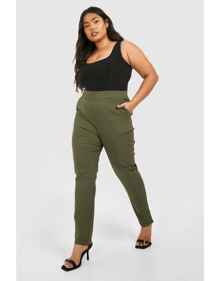 Plus Super Stretch Bengaline Fitted Trousers