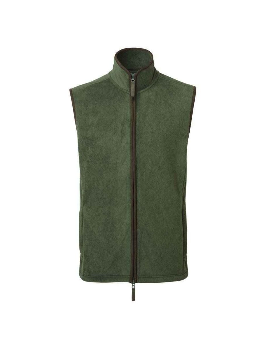 Premier Mens Artisan Fleece Gilet - Moss Green/Brown - 1