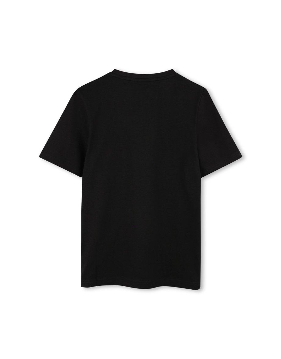 Hugo Boss Boys Triple Logo Short Sleeve T-shirt Black - black - 1