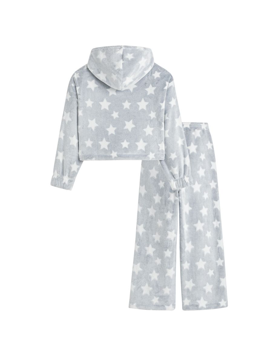 Star Print Fleece Pyjamas - 3