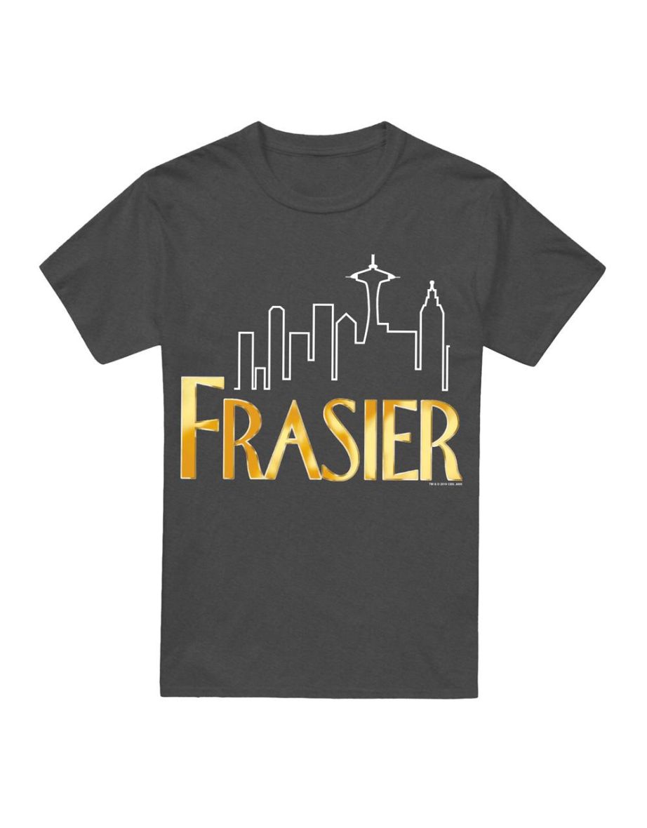 Frasier Unisex Adult Logo T-Shirt - Charcoal